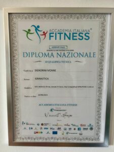 Attestato danza Yvonne Signorini diploma nazionale